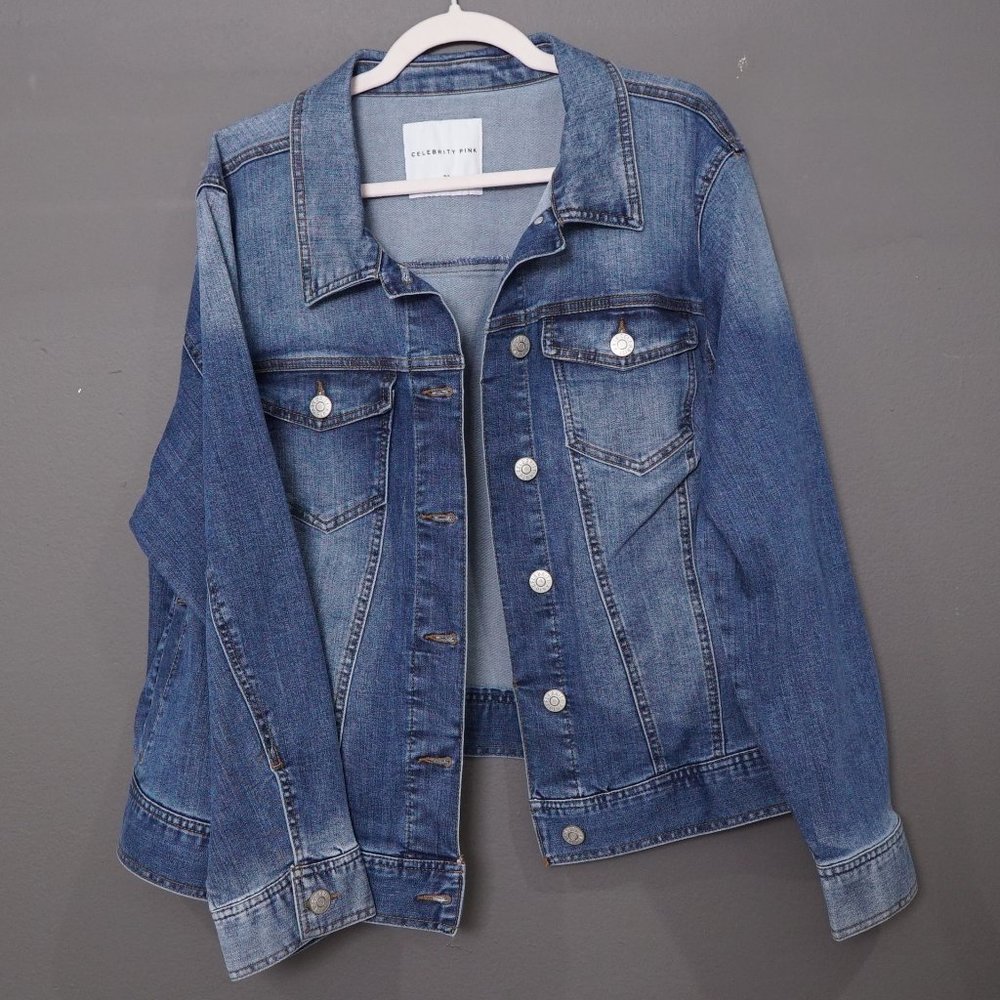 Celebrity Pink Denim Jacket Size 3x